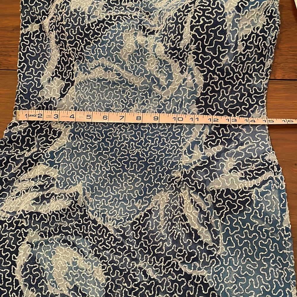 Gorgeous Blue Beaded Formal Evening Gown by Mia Bella. Size M. Never worn, New! - Picture 11 of 13